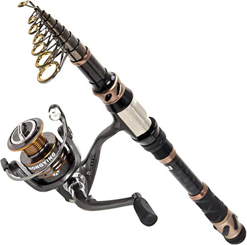 telescoping fishing rod combo