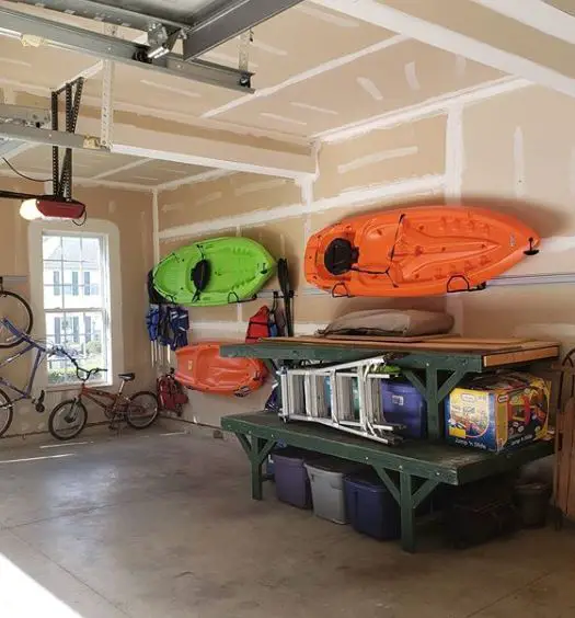 Wall Hanging Kayak Storage