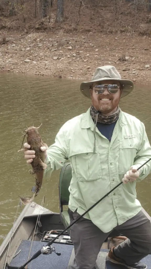 donny karr holding a catfish