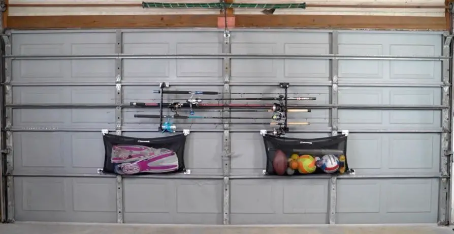 Garage Door Fishing Rod Storage 