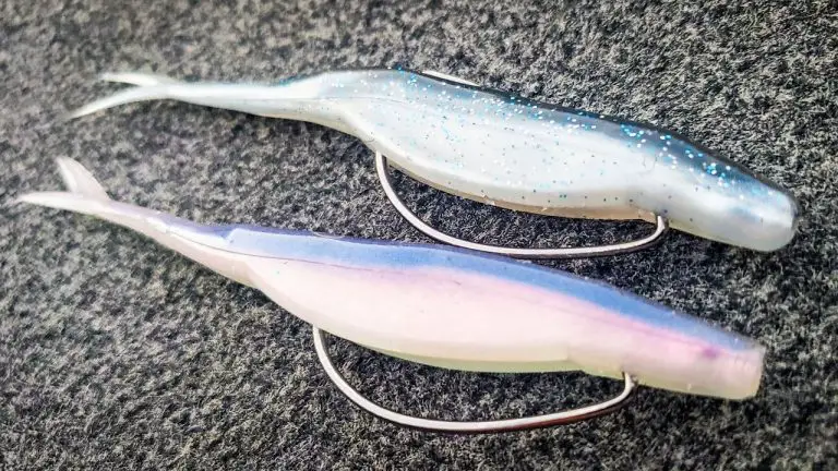 two bass fluke rig next to each other