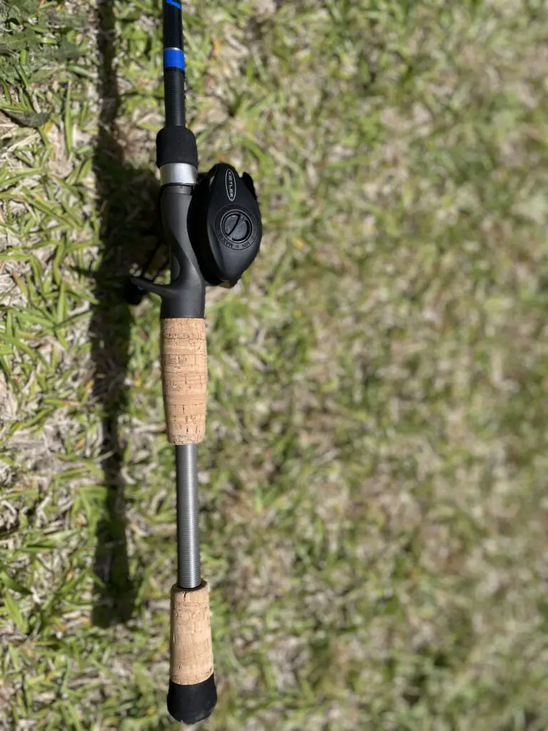 kistler series 2 rod focused on cork handle