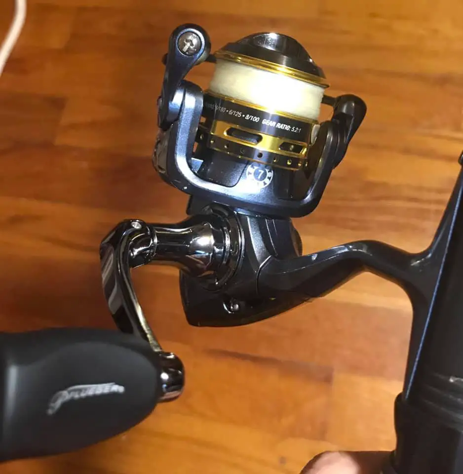 Russ holding Pflueger Spinning Reel