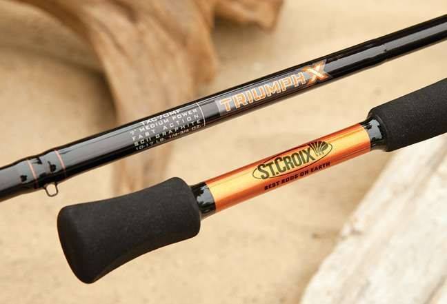 close up on the str croix triumph spinning rod styling and design