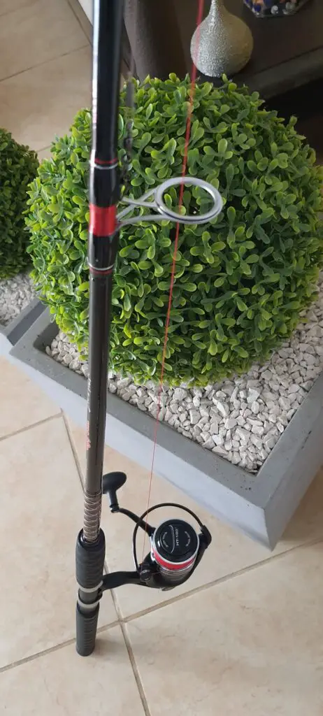 down view of ugly stik big water rod with penn reel