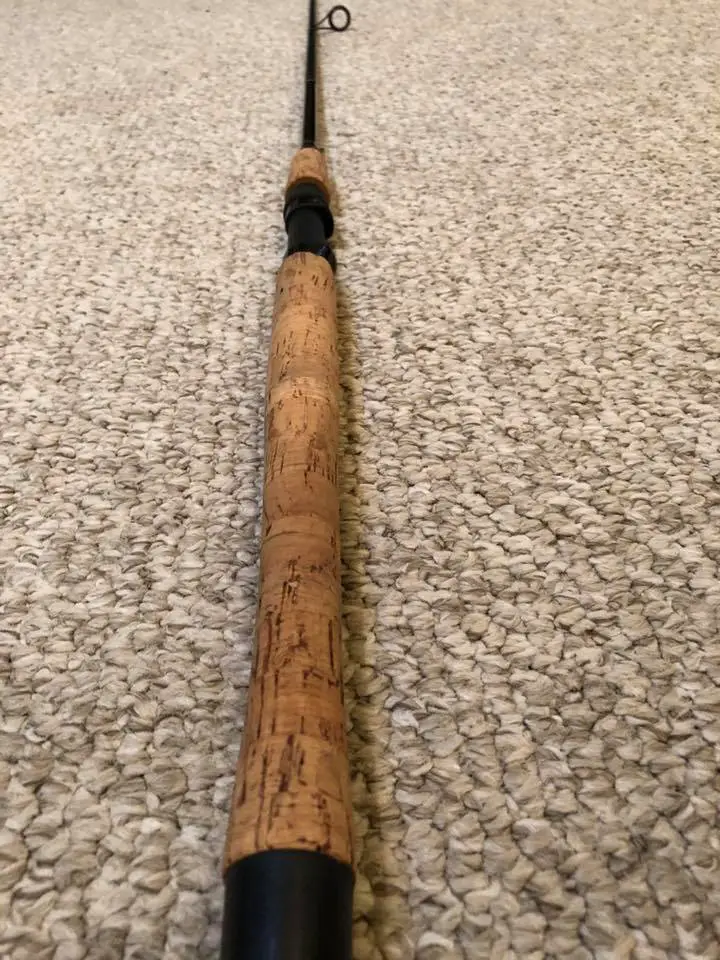 close up on okuma celilo cork handle