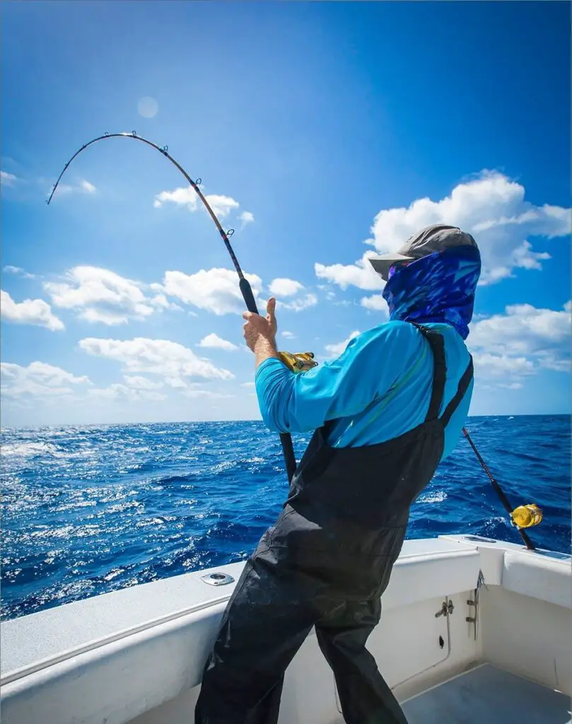 Russ Egan testing ugly stik tiger offshore angling